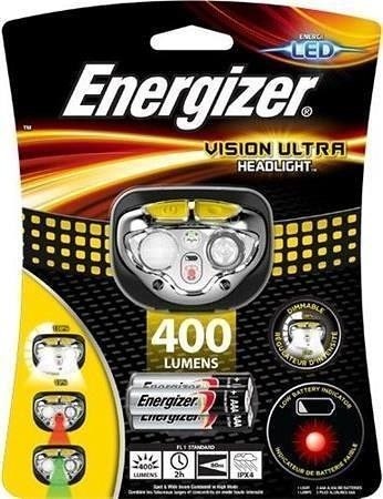 Čelovka &quot;Vision Ultra&quot;, 2 LED, 3xAAA, ENERGIZER 