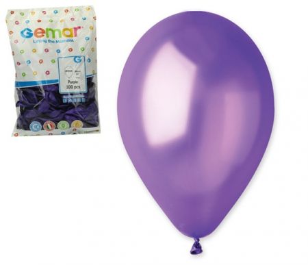 Balónek nafukovací METAL fialový