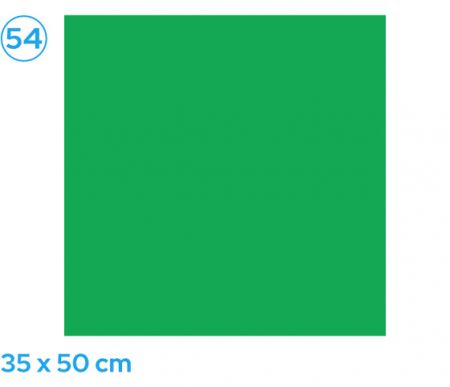 Papír barevný 35 x 50cm zelená smaragdově