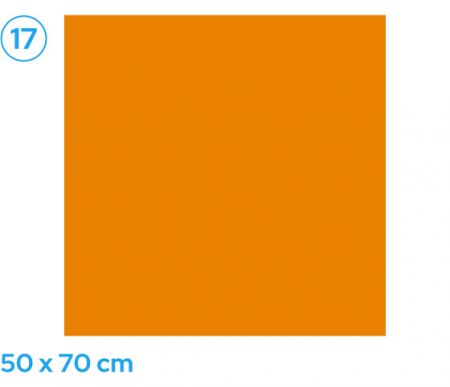 Papír barevný 50 x 70cm oranžový světle