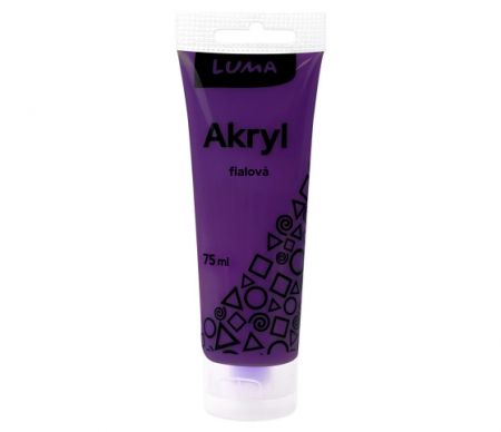 Barvy akrylové 75ml, fialová LUMA