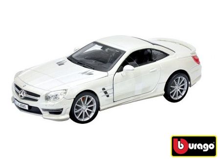 Bburago 1:24 Mercedes-Benz SL 65 AMG Metallic White