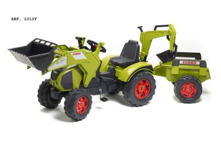 Traktor šlapací Claas Axos 330 s přední lžící i zadní lžíčí