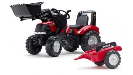 Traktor šlapací Case IH Puma 240CVX s valníkem a přední lžíc