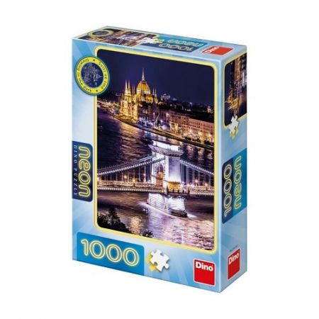 Puzzle 1000 dílků Budapešť neon