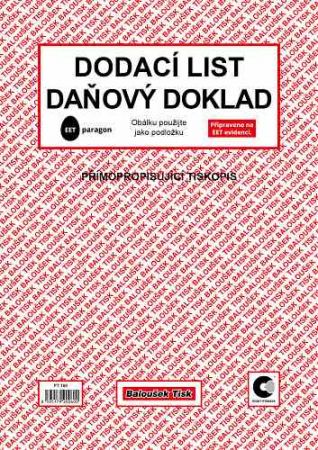 Dodací list - daňový doklad A4 přímopropisující / PT150 /Baloušek tisk