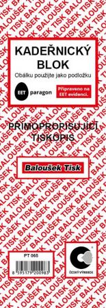 Kadeřnický blok přímopropisující / PT065 / Baloušek tisk