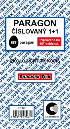 Paragon číslovaný / ET007 / Baloušek tisk