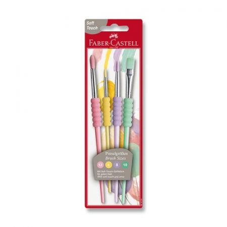 Štěteček Faber-Castell Soft pastelové, 4 ks