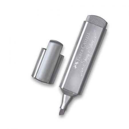 Zvýrazňovač Faber-Castell Textliner 46 Metallic metalický stříbrný