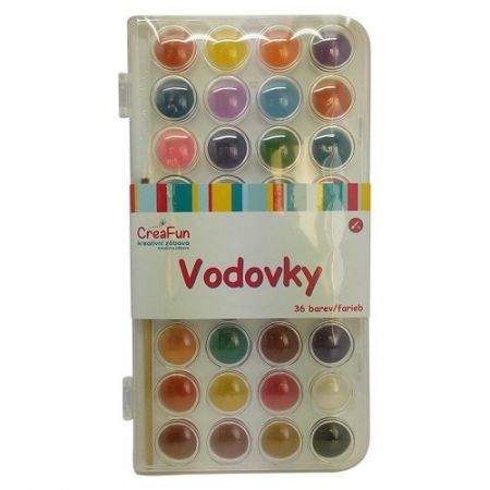 Vodovky 36 barev + štětec