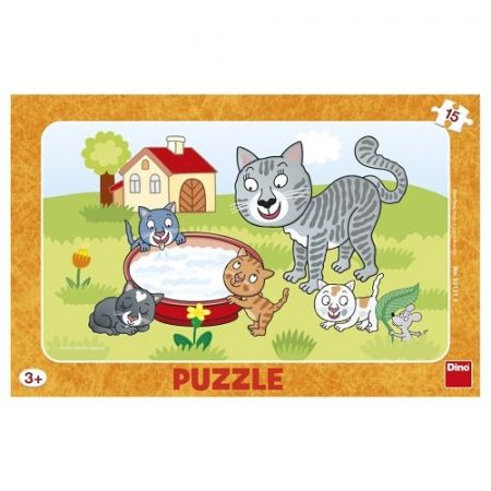 Puzzle 15 dílků deskové Kočičky