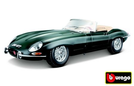 Bburago 1:18 Jaguar &quot;&quot;E&quot;&quot; Cabriolet (1961) zelené