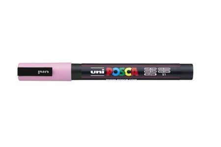 Dekorační popisovač &quot;Posca PC-3M&quot;, světle růžová, 0,9-1,3 mm, UNI