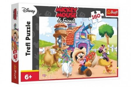 Puzzle Farmář Mickey Disney 41x27,8cm 160 dílků v krabici 29x19x4cm