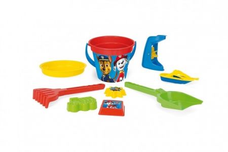 Sada na písek 9ks plast Paw Patrol/Tlapková patrola v síťce 23x35x21cm 12m+ Wader