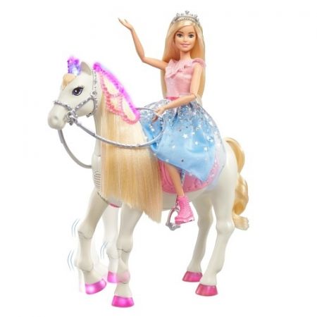 Barbie princezna a kůň se světly a zvuky