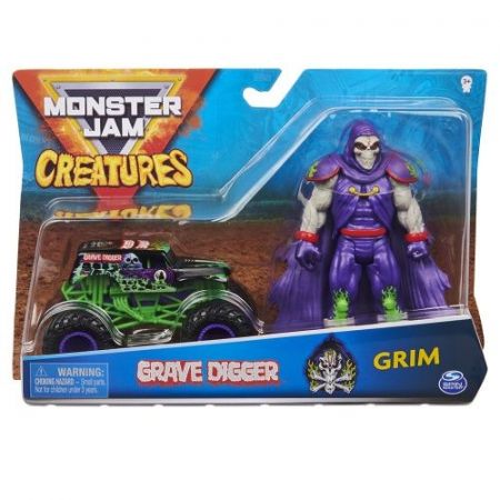 Monster Jam Kovové auto s figurkou