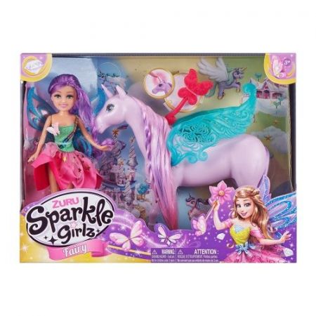 Víla Sparkle Girlz s jednorožcem svítícím