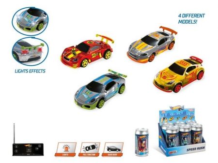 RC auto v plechovce Hot Wheels