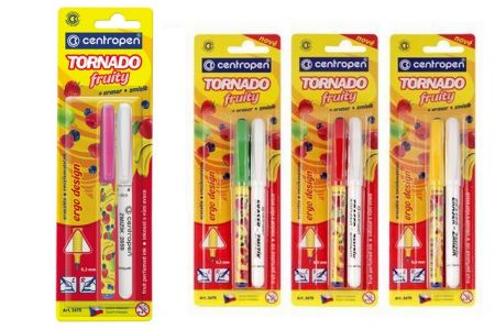 Popisovač CENTROPEN Tornádo + zmizík 2675/2 FRUITY