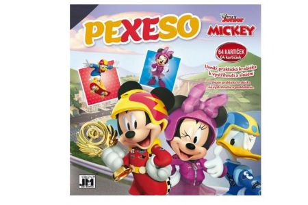 Pexeso v sešitu - Mickey a závodníci