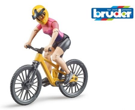 BRUDER 63111 (63111) Kolo (bike) Mountain + Figurka - cyklistka