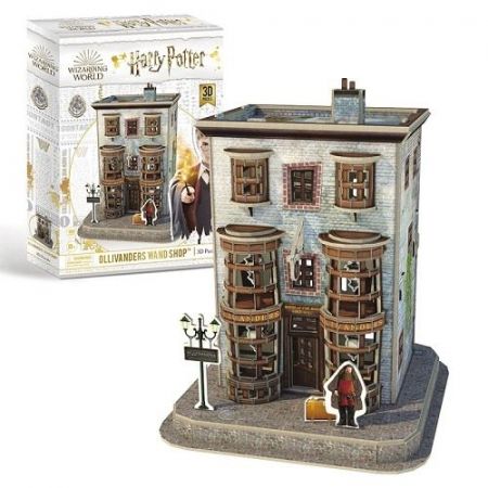 Puzzle 3D HP Šikmá ulička Ollivanders™ - Obchod s hůlky 88 d