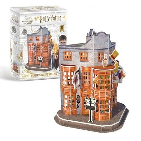 Puzzle 3D HP Šikmá ulička Weasleys’ Wizard Wheezes™ 78 dílků