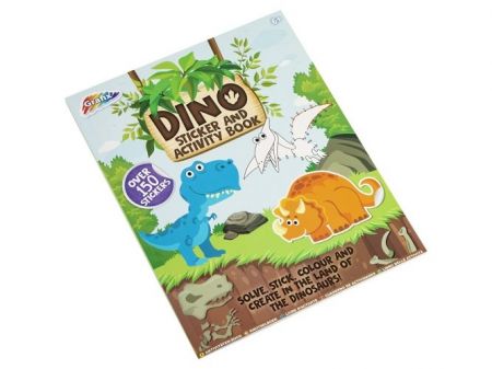 Omalovánky se samolepkami Dino