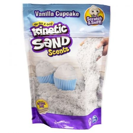 Spin Master Kinetic Sand Voňavý tekutý písek Vanilkový dortík Cupcake