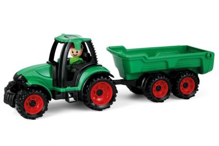 Auto Truckies traktor s vlečkou plast 32cm s figurkou v krabici 24m+