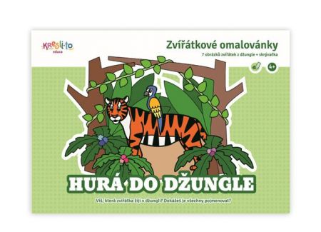 Zvířátkové omalovánky - Hurá do džungle