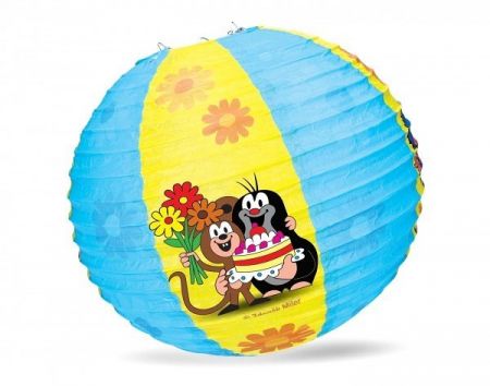 Lampion kulatý Krteček 30cm v sáčku karneval