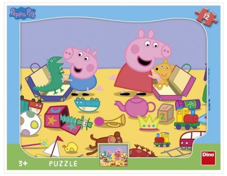 Puzzle 12 dílků Prasátko Peppa si hraje