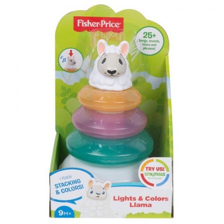 Fisher Price LINKIMALS MLUVÍCÍ LAMA S KROUŽKY CZ