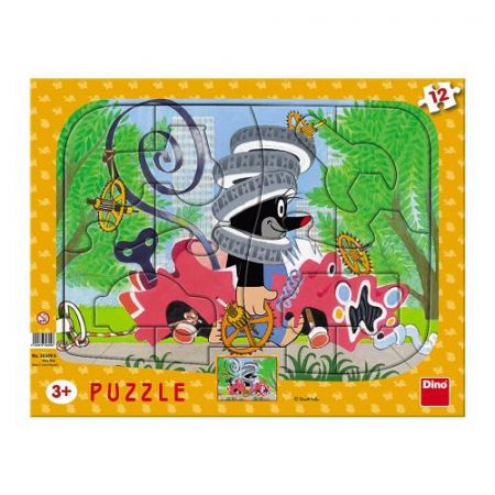 PUZZLE Krtek opravář 12D deskové