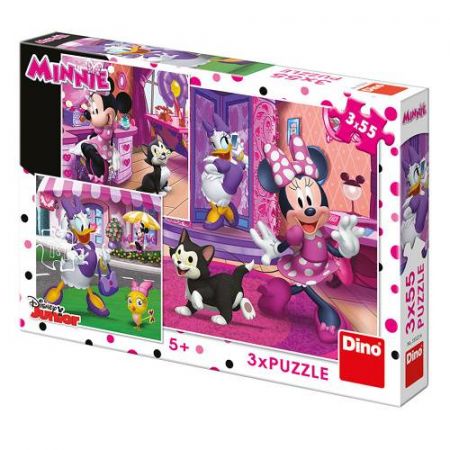 PUZZLE WD Den s Minnie 3x55D