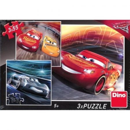 PUZZLE WD Cars3: Trénink 3x55D