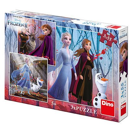 PUZZLE FROZEN II 3x55 Puzzle NOVÉ