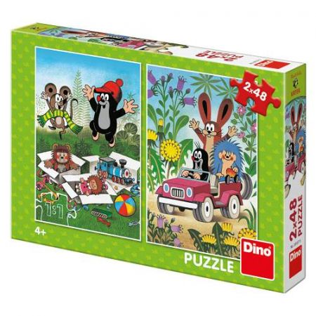 PUZZLE KRTEK SE RADUJE 2x48 Puzzle NOVÉ