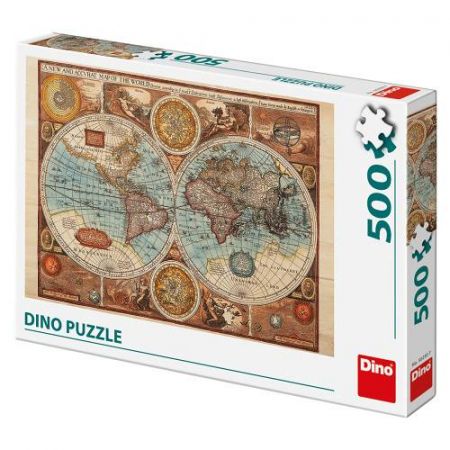 PUZZLE Mapa světa z R.1626 500D