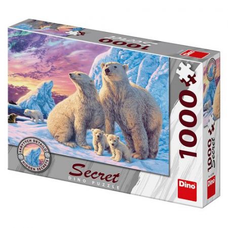 PUZZLE LEDNÍ MEDVĚDI 1000 secret collection Puzzle NOVÉ