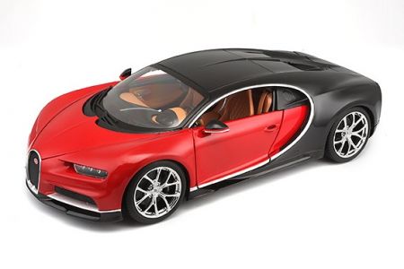 Bburago 1:18 Plus Bugatti Chiron black/red