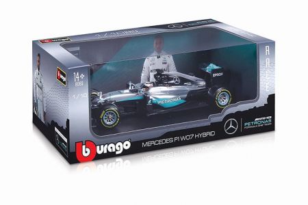 Bburago 1:18 Race F1 Mercedes AMG Petronas W07 hybrid 2016 (44 Lewis Hamilton)