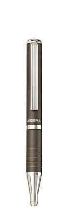 Kuličkové pero &quot;SL-F1&quot;, modrá, 0,24 mm, teleskopické, kovové, šedé tělo, ZEBRA
