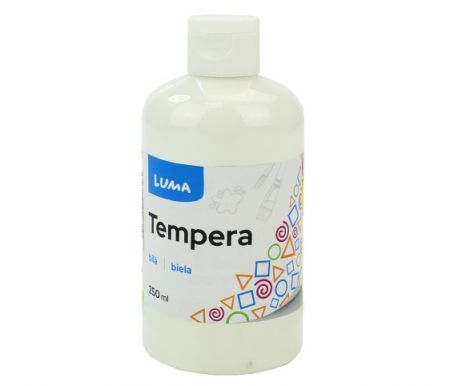 Barvy temperové LUMA 250ml bílá