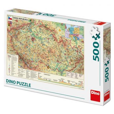 Puzzle 500 dílků Mapa České republiky