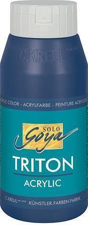 Akrylová barva &quot;TRITON SOLO GOYA&quot;, tm.modrá, 750 ml, KREUL