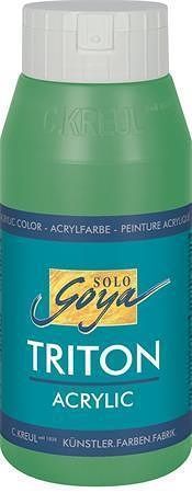 Akrylová barva &quot;TRITON SOLO GOYA&quot;, permanentní zelená, 750 ml, KREUL